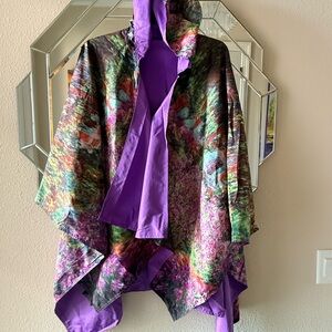 Galleria Women’s Multicolor Floral Hooded Cape brand new with original packaging